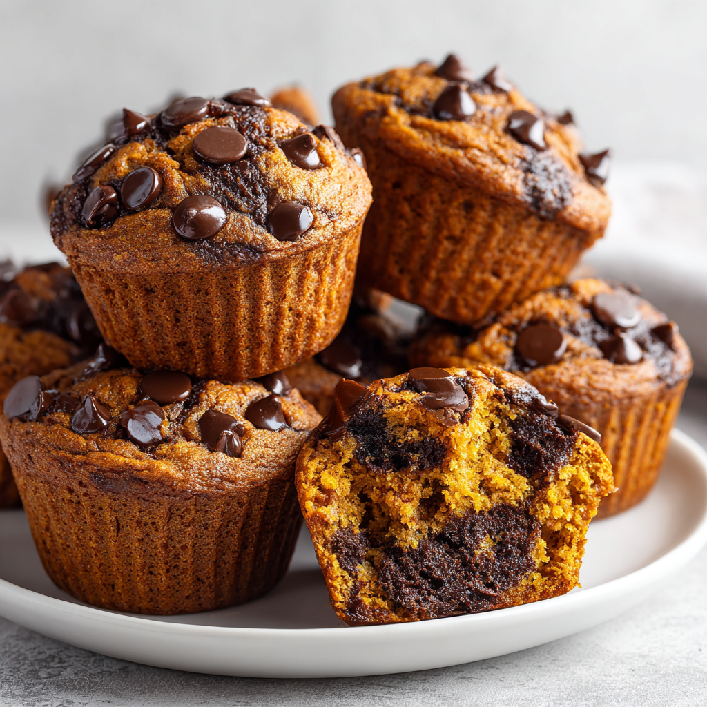 Healthy Pumpkin Chocolate Chip Muffins – Easy & Delicious Homemade Recipe