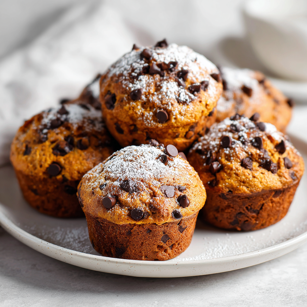 Pumpkin Banana Chocolate Chip Muffins – Easy & Delicious Homemade Recipe